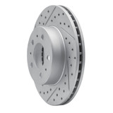 R1 95-97 Ford Crown Victoria Front Left Drilled & Slotted Geo-Carbon Rotor