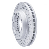 R1 92-00 Chevrolet K3500 Front Left Drilled & Slotted Geo-Carbon Rotor