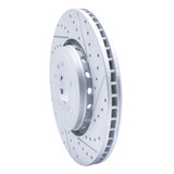 R1 14-23 Dodge Charger Front Right Drilled & Slotted Geo-Carbon Rotor