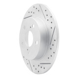 R1 11-16 Scion Tc Rear Right Drilled & Slotted Geo-Carbon Rotor