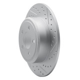 R1 13-25 Mazda Mx-30 Rear Right Drilled & Slotted Geo-Carbon Rotor