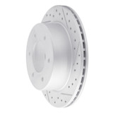 R1 19-25 Ford Bronco Rear Right Drilled & Slotted Geo-Carbon Rotor