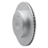 R1 16-24 Mini Cooper Countryman Front Left Drilled & Slotted Geo-Carbon Rotor