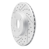 R1 94-02 Mazda Miata Front Left Drilled & Slotted Geo-Carbon Rotor