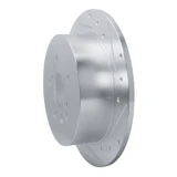 R1 09-15 Toyota Venza Rear Right Drilled & Slotted Silver Brake Rotor