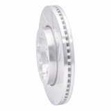 R1 03-06 Renault Laguna (Mexico) Front Right Drilled & Slotted Silver Brake Rotor