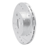 R1 90-91 Toyota Celica Front Right Drilled & Slotted Silver Brake Rotor
