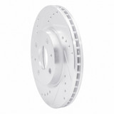 R1 99-03 Renault SCENIC (Mexico) Rear Left Drilled & Slotted Silver Brake Rotor