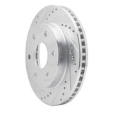 R1 09-15 Toyota Hilux (Mexico) Front Left Drilled & Slotted Silver Brake Rotor