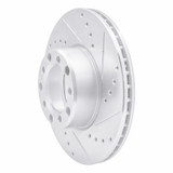 R1 72-74 Mercedes-Benz 350SL Front Right Drilled & Slotted Silver Brake Rotor