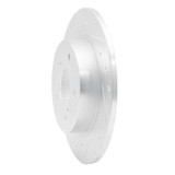 R1 11-16 Scion TC Rear Left Drilled & Slotted Silver Brake Rotor