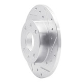 R1 85-89 Chevrolet SPECTRUM Front Right Drilled & Slotted Silver Brake Rotor