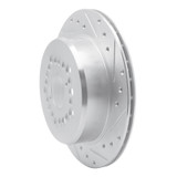 R1 92-00 Lexus SC400 Rear Right Drilled & Slotted Silver Brake Rotor