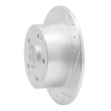 R1 96-98 Acura TL Rear Right Drilled & Slotted Silver Brake Rotor