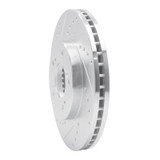 R1 93-95 Acura Legend Front Left Drilled & Slotted Silver Brake Rotor