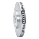 R1 03-07 Cadillac CTS Front Right Drilled & Slotted Silver Brake Rotor