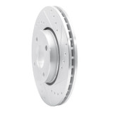 R1 98-04 Ford CONTOUR Front Right Drilled & Slotted Silver Brake Rotor