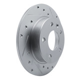 R1 20-25 Buick Encore GX Rear Right Drilled & Slotted Silver Brake Rotor