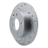 R1 20-25 Buick Encore GX Rear Left Drilled & Slotted Silver Brake Rotor