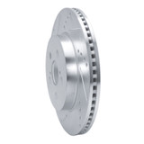 R1 19-25 Toyota Corolla (Mexico) Front Left Drilled & Slotted Silver Brake Rotor