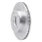 R1 77-80 Buick LeSabre Rear Right Drilled & Slotted Silver Brake Rotor