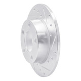 R1 96-05 Audi A4 Quattro Rear Right Drilled & Slotted Silver Brake Rotor
