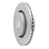 R1 11-25 Dodge Durango Front Left Drilled & Slotted Silver Brake Rotor