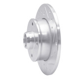 R1 85-02 Volkswagen CORRADO Rear Right Drilled & Slotted Silver Brake Rotor