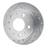 R1 14-21 Ram Promaster 2500 Rear Left Drilled & Slotted Silver Brake Rotor