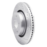 R1 04-06 Dodge Ram 1500 Pickup Front Right Drilled & Slotted Silver Brake Rotor