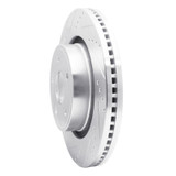 R1 04-06 Dodge Ram 1500 Pickup Front Left Drilled & Slotted Silver Brake Rotor