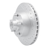 R1 03-03 Dodge Ram 1500 Van Front Right Drilled & Slotted Silver Brake Rotor