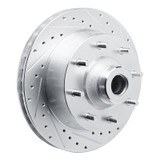 R1 73-77 Dodge B300 Van (71-74) / B300 (75-80) Front Right Drilled & Slotted Silver Brake Rotor