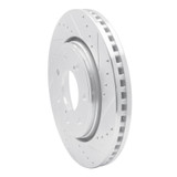 R1 10-14 Ford F-150 4WD Front Right Drilled & Slotted Silver Brake Rotor