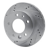 R1 02-06 Dodge Sprinter 2500 Front Left Drilled & Slotted Silver Brake Rotor