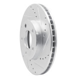 R1 01-07 Ford Escape Front Right Drilled & Slotted Silver Brake Rotor