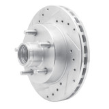 R1 98-02 Ford Ranger (USA/Canada) Front Right Drilled & Slotted Silver Brake Rotor