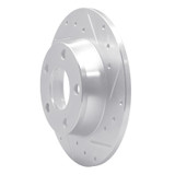 R1 99-05 Audi A6 Quattro Rear Right Drilled & Slotted Silver Brake Rotor