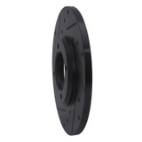 R1 79-81 Toyota Celica Front Left Drilled & Slotted Black Brake Rotor