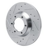 R1 78-83 Chevrolet Luv Front Left Drilled & Slotted Silver Brake Rotor