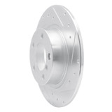 R1 15-26 BMW 228I xDrive Gran Coupe Front Right Drilled & Slotted Silver Brake Rotor
