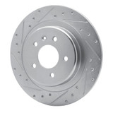 R1 16-18 Buick Envision Rear Left Drilled & Slotted Silver Brake Rotor