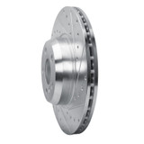 R1 18-25 BMW 430I Gran Coupe Front Right Drilled & Slotted Silver Brake Rotor