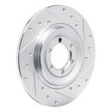 R1 75-79 Alfa Romeo ALFETTA Rear Right Drilled & Slotted Silver Brake Rotor