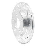 R1 93-05 Ford Taurus SHO Rear Right Drilled & Slotted Silver Brake Rotor