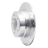 R1 03-06 BMW Z4 Rear Left Drilled & Slotted Silver Brake Rotor