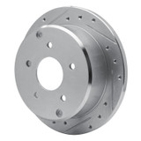 R1 04-04 Pontiac GTO Rear Left Drilled & Slotted Silver Brake Rotor