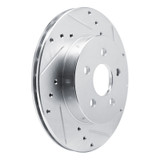 R1 88-88 Pontiac Fiero Rear Right Front Right Drilled & Slotted Silver Brake Rotor