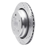 R1 96-03 BMW 528I Rear Right Drilled & Slotted Silver Brake Rotor