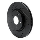 R1 14-23 Nissan X-Trail (Mexico) Front Left Drilled & Slotted Black Brake Rotor